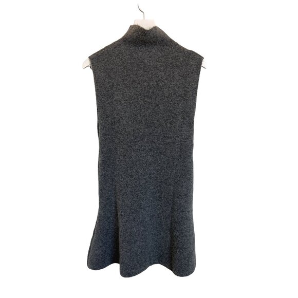 Zara Grey Sleeveless Mock Neck Skater Dress - Picture 5 of 5